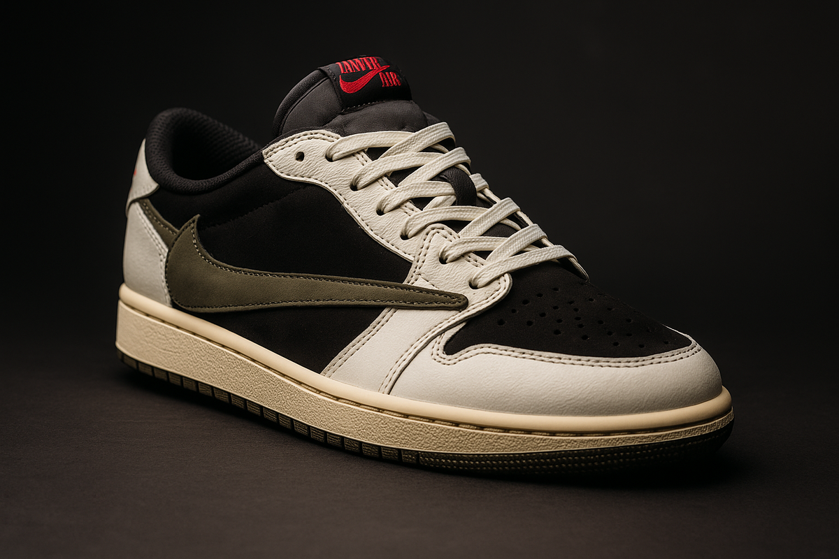 Tênis - Air Jordan 1 Low x Travis Scott “OLIVE”
